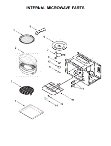 Internal Microwave Parts parts for Kitchenaid Wall Oven/Microwave Combo KOCE507EBS03 from AppliancePartsPros.com