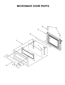 Microwave Door Parts parts for Kitchenaid Wall Oven/Microwave Combo KOCE507EBS05 from AppliancePartsPros.com
