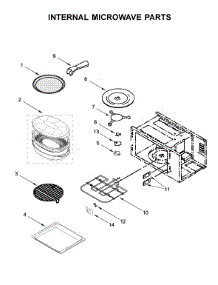 Internal Microwave Parts parts for Kitchenaid Wall Oven/Microwave Combo KOCE507EBS05 from AppliancePartsPros.com