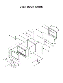Oven Door Parts parts for Kitchenaid Wall Oven/Microwave Combo KOCE507EBS05 from AppliancePartsPros.com
