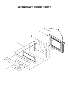 Microwave Door Parts parts for Kitchenaid Wall Oven/Microwave Combo KOCE507EBS06 from AppliancePartsPros.com