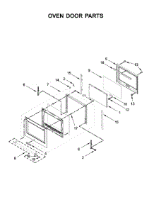 Oven Door Parts parts for Kitchenaid Wall Oven/Microwave Combo KOCE507EBS06 from AppliancePartsPros.com
