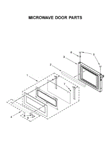 Microwave Door Parts parts for Kitchenaid Wall Oven/Microwave Combo KOCE507EBS07 from AppliancePartsPros.com