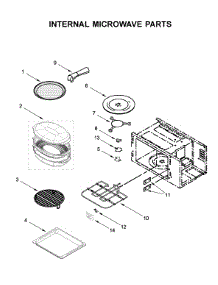 Internal Microwave Parts parts for Kitchenaid Wall Oven/Microwave Combo KOCE507EBS07 from AppliancePartsPros.com