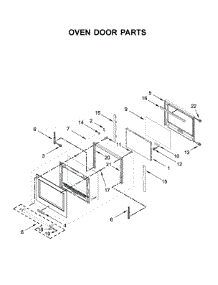 Oven Door Parts parts for Kitchenaid Wall Oven/Microwave Combo KOCE507EBS07 from AppliancePartsPros.com