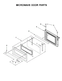 Microwave Door Parts parts for Kitchenaid Wall Oven/Microwave Combo KOCE507ESS08 from AppliancePartsPros.com
