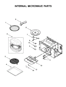 Internal Microwave Parts parts for Kitchenaid Wall Oven/Microwave Combo KOCE507ESS08 from AppliancePartsPros.com