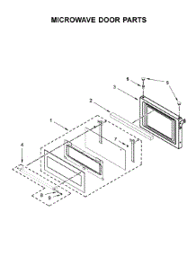 Microwave Door Parts parts for Kitchenaid Wall Oven/Microwave Combo KOCE507ESS09 from AppliancePartsPros.com