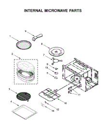 Internal Microwave Parts parts for Kitchenaid Wall Oven/Microwave Combo KOCE507ESS09 from AppliancePartsPros.com
