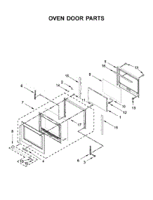 Oven Door Parts parts for Kitchenaid Wall Oven/Microwave Combo KOCE507ESS09 from AppliancePartsPros.com