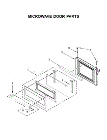 Microwave Door Parts parts for Kitchenaid Wall Oven/Microwave Combo KOCE507ESS11 from AppliancePartsPros.com