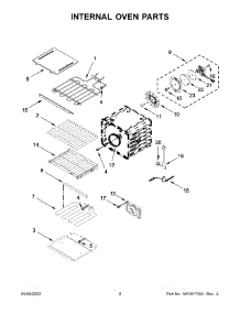 Internal Oven Parts parts for Kitchenaid Wall Oven/Microwave Combo KOCE507ESS20 from AppliancePartsPros.com