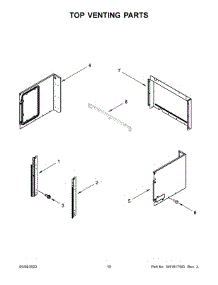 Top Venting Parts parts for Kitchenaid Wall Oven/Microwave Combo KOCE507ESS20 from AppliancePartsPros.com