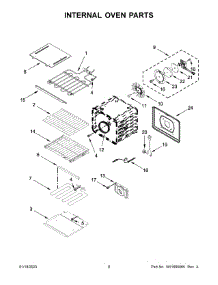 Internal Oven Parts parts for Kitchenaid Wall Oven/Microwave Combo KOCE507ESS21 from AppliancePartsPros.com