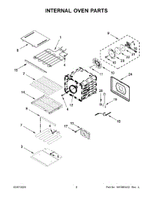 Internal Oven Parts parts for Kitchenaid Wall Oven/Microwave Combo KOCE507ESS22 from AppliancePartsPros.com
