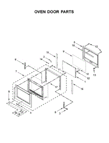 Oven Door Parts parts for Kitchenaid Wall Oven/Microwave Combo KOCE507EWH08 from AppliancePartsPros.com