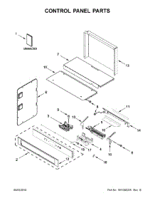 Control Panel Parts parts for Kitchenaid Wall Oven/Microwave Combo KOCE900HBS01 from AppliancePartsPros.com