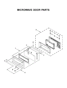 Microwave Door Parts parts for Kitchenaid Wall Oven/Microwave Combo KOCE900HBS01 from AppliancePartsPros.com