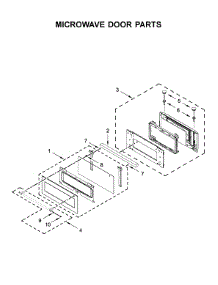 Microwave Door Parts parts for Kitchenaid Wall Oven/Microwave Combo KOCE900HBS02 from AppliancePartsPros.com