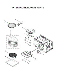 Internal Microwave Parts parts for Kitchenaid Wall Oven/Microwave Combo KOCE900HSS01 from AppliancePartsPros.com