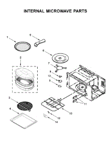 Internal Microwave Parts parts for Kitchenaid Wall Oven/Microwave Combo KOCE900HSS02 from AppliancePartsPros.com