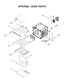 Internal Oven Parts parts for Kitchenaid Electric Wall Oven KODE300ESS05 from AppliancePartsPros.com
