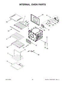 Internal Oven Parts parts for Kitchenaid Electric Wall Oven KODE300ESS20 from AppliancePartsPros.com