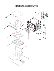 Internal Oven Parts parts for Kitchenaid Electric Wall Oven KODE500EBL05 from AppliancePartsPros.com