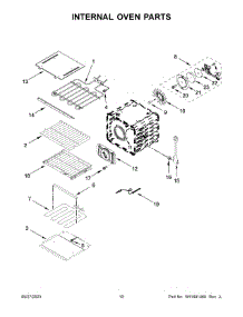 Internal Oven Parts parts for Kitchenaid Electric Wall Oven KODE500EWH21 from AppliancePartsPros.com
