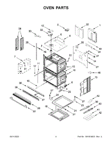 Oven Parts parts for Kitchenaid Electric Wall Oven KODE507EBS20 from AppliancePartsPros.com