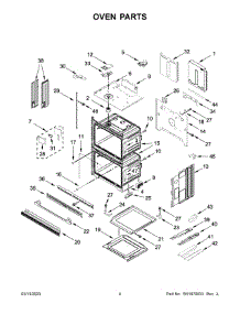 Oven Parts parts for Kitchenaid Electric Wall Oven KODE507EBS21 from AppliancePartsPros.com