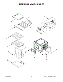 Internal Oven Parts parts for Kitchenaid Electric Wall Oven KODE507ESS20 from AppliancePartsPros.com