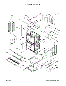 Oven Parts parts for Kitchenaid Electric Wall Oven KODT107ESS20 from AppliancePartsPros.com