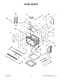 Oven Parts parts for Kitchenaid Electric Wall Oven KOED530PPS00 from AppliancePartsPros.com