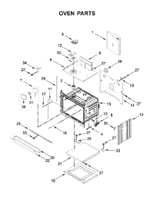 Oven Parts parts for Kitchenaid Electric Wall Oven KOSE500EBL05 from AppliancePartsPros.com