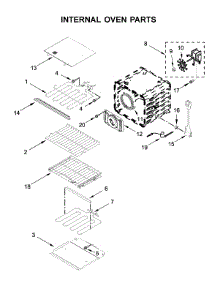 Internal Oven Parts parts for Kitchenaid Electric Wall Oven KOSE507ESS05 from AppliancePartsPros.com