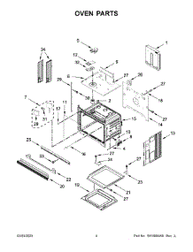 Oven Parts parts for Kitchenaid Electric Wall Oven KOSE507ESS21 from AppliancePartsPros.com