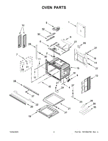Oven Parts parts for Kitchenaid Electric Wall Oven KOSE900HSS21 from AppliancePartsPros.com