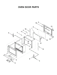 Oven Door Parts parts for Kitchenaid Electric Wall Oven KOST100ESS04 from AppliancePartsPros.com