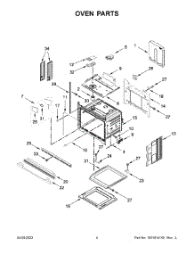 Oven Parts parts for Kitchenaid Electric Wall Oven KOST100ESS20 from AppliancePartsPros.com