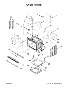Oven Parts parts for Kitchenaid Electric Wall Oven KOST107ESS20 from AppliancePartsPros.com