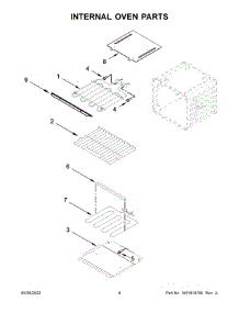 Internal Oven Parts parts for Kitchenaid Electric Wall Oven KOST107ESS20 from AppliancePartsPros.com
