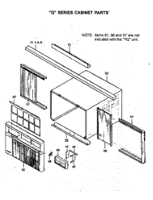 Chassis Parts parts for Friedrich Room Air Conditioner KQ08J10C-A from AppliancePartsPros.com