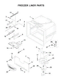 Freezer Liner Parts parts for Kitchenaid Bottom-Mount Refrigerator KRBL102ESS01 from AppliancePartsPros.com