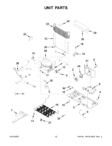 Unit Parts parts for Kitchenaid Bottom-Mount Refrigerator KRBL102ESS02 from AppliancePartsPros.com