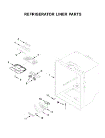 Refrigerator Liner Parts parts for Kitchenaid Bottom-Mount Refrigerator KRBL109ESS01 from AppliancePartsPros.com