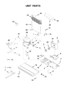 Unit Parts parts for Kitchenaid Bottom-Mount Refrigerator KRBL109ESS01 from AppliancePartsPros.com