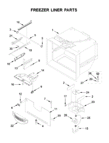 Freezer Liner Parts parts for Kitchenaid Bottom-Mount Refrigerator KRBR102ESS01 from AppliancePartsPros.com