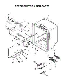 Refrigerator Liner Parts parts for Kitchenaid Bottom-Mount Refrigerator KRFC300EBS01 from AppliancePartsPros.com