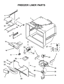 Freezer Liner Parts parts for Kitchenaid Bottom-Mount Refrigerator KRFC300EBS01 from AppliancePartsPros.com